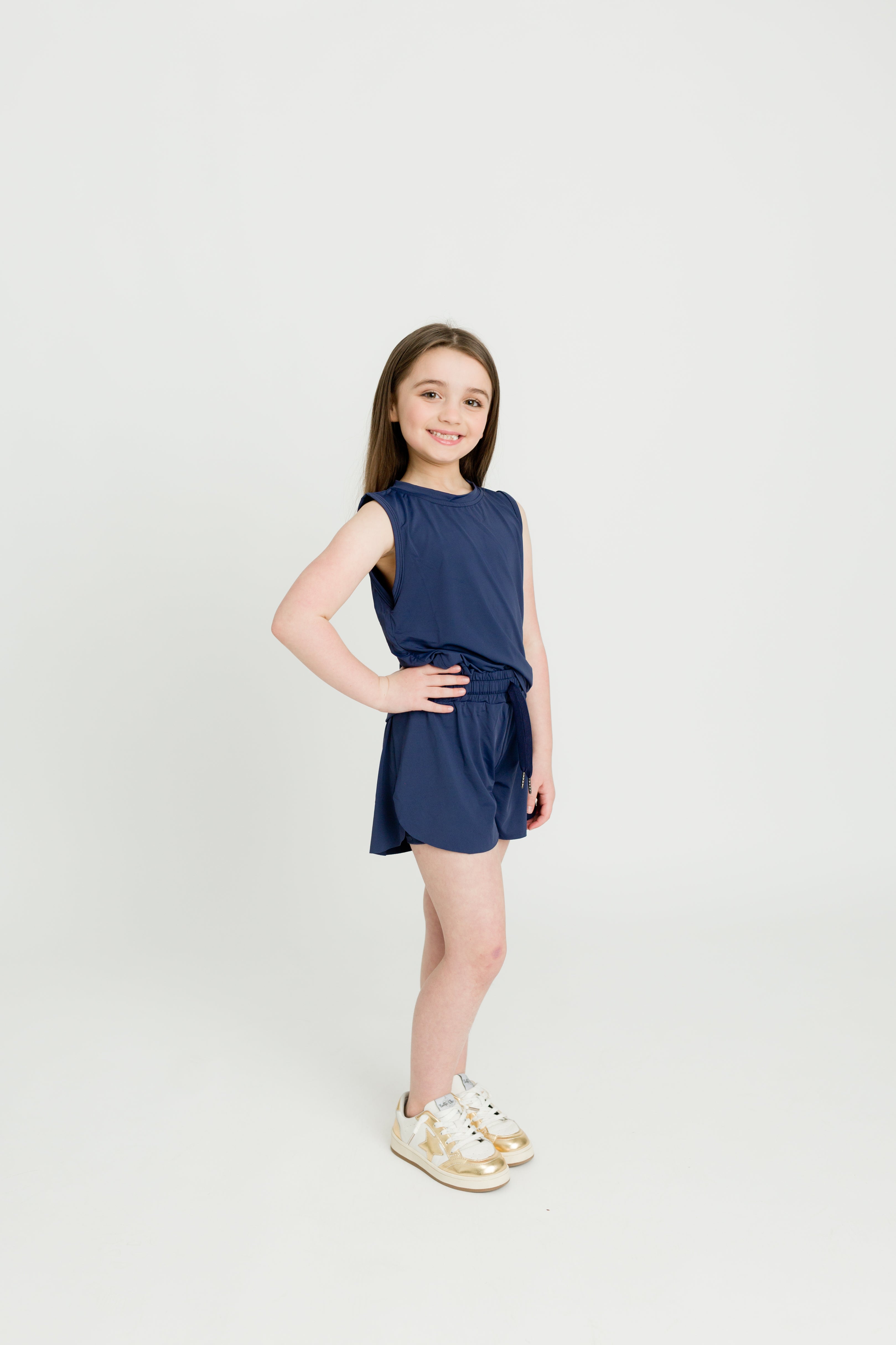 Navy Blue Butterfly Shorts