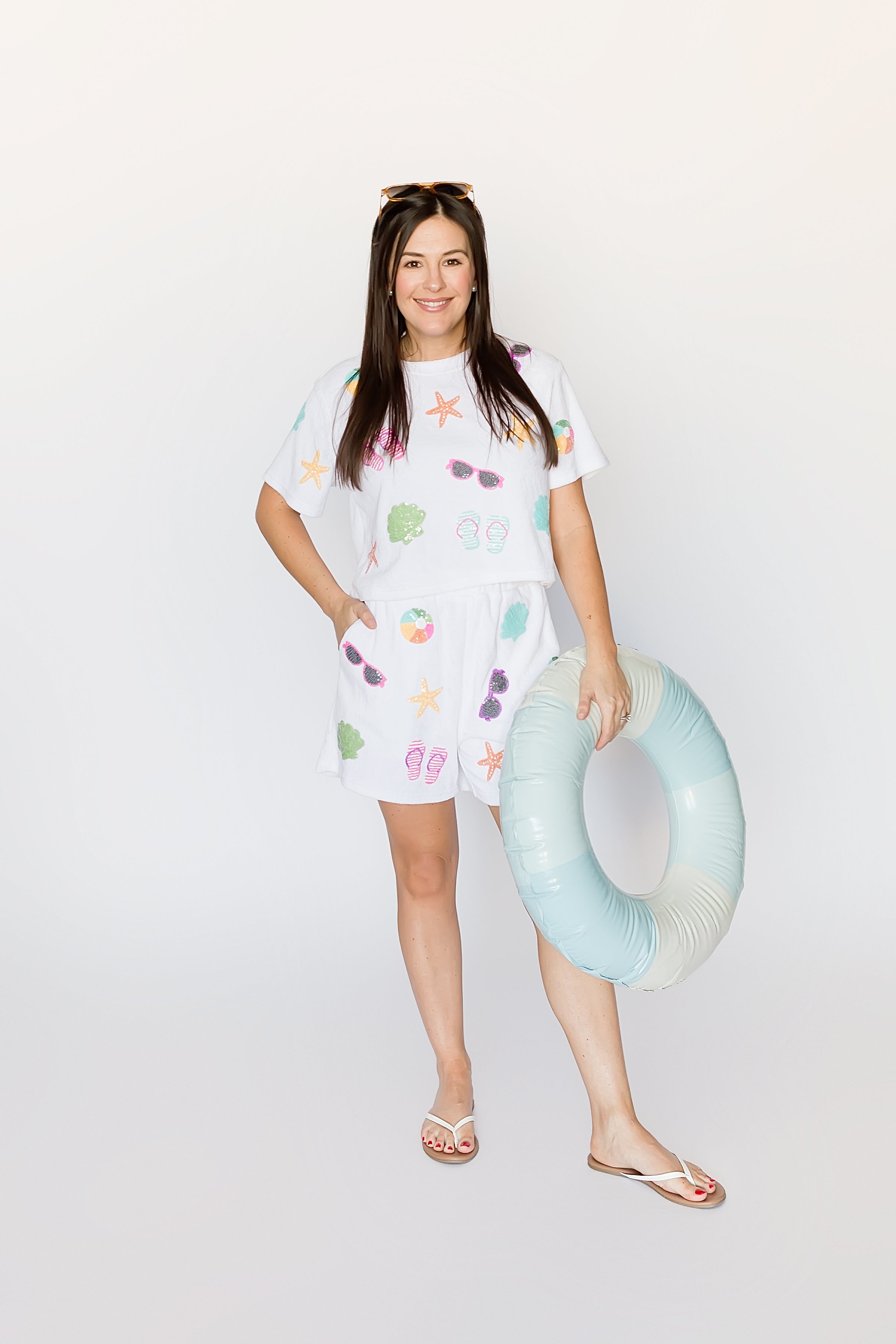 Beach Terry Cloth White Bottom