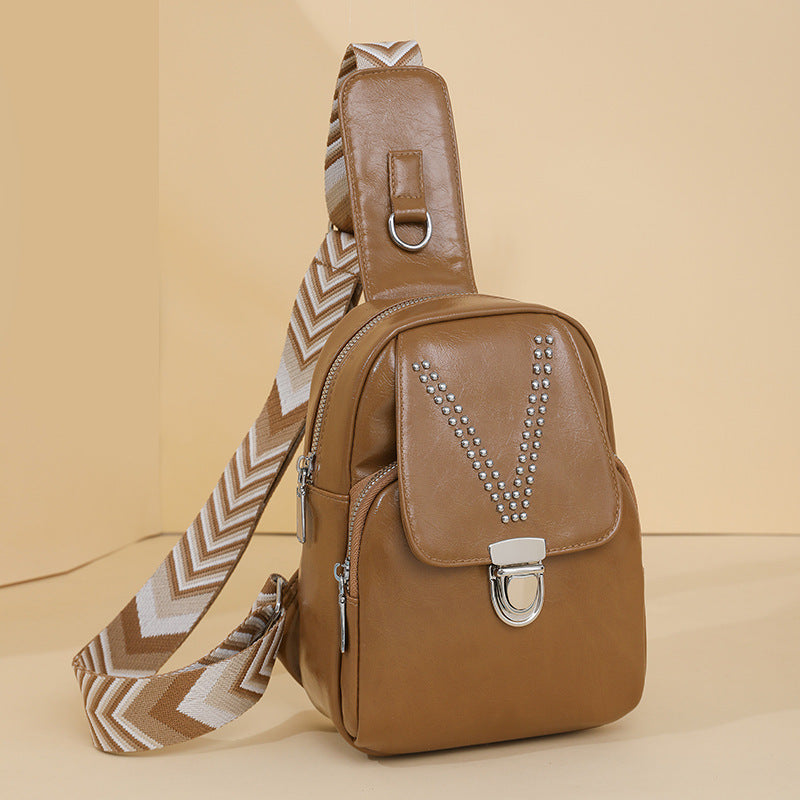 Women's Soft Leather Crossbody Shoulder Bag - Casual All-Match PU Leather Handbag