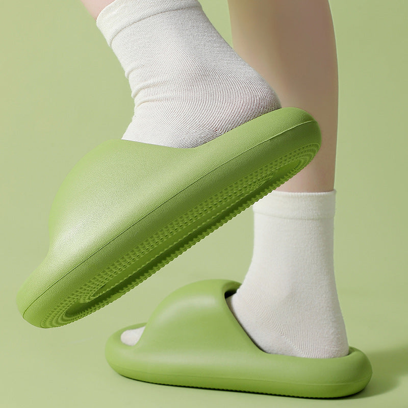 Unisex Thick-Bottom EVA Slide Slippers | Candy Color Cushioned Platform Sandals