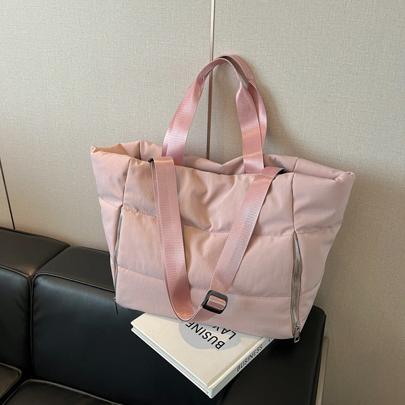 Women's High-Capacity Nylon Crossbody Shoulder Bag – Lightweight Commuter Bag