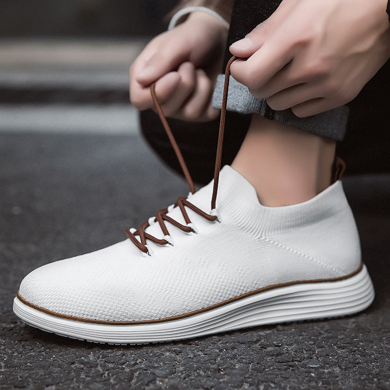 Men's Lightweight Breathable Casual Sneakers - Lace-Up Walking Shoes