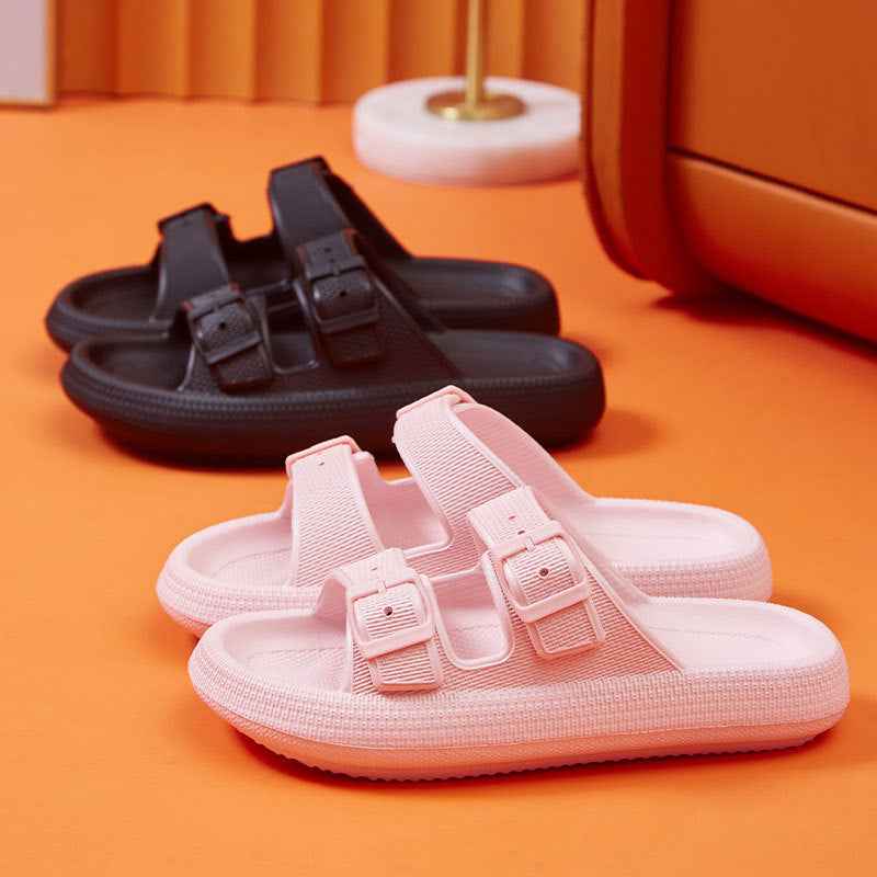 Women's Platform Buckle Sandals - Soft EVA Sole Summer Slippers