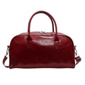 Travel Women's Lightweight Storage PU Leather Large Capacity Outing Luggage Bag