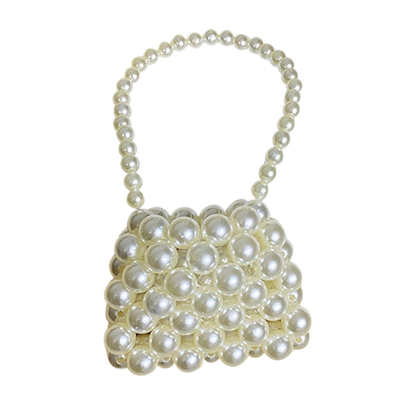 Handwoven Pearl Crossbody Bag