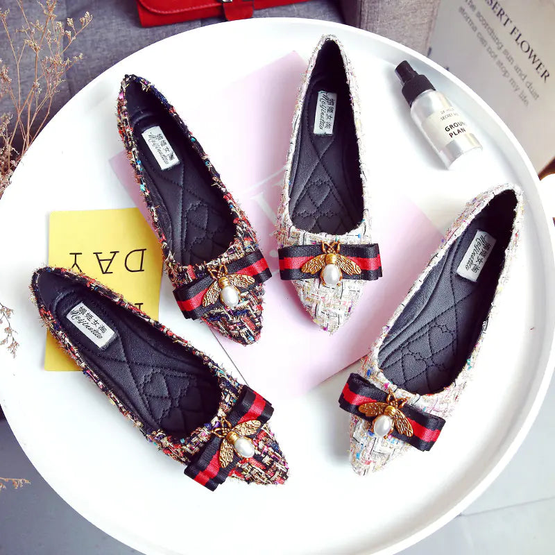 New Style  Versatile Women’s Pointed Toe Flats Versatile