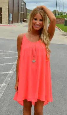 Seaside Dream Chiffon Sundress - Effortless Elegance for Sunny Days