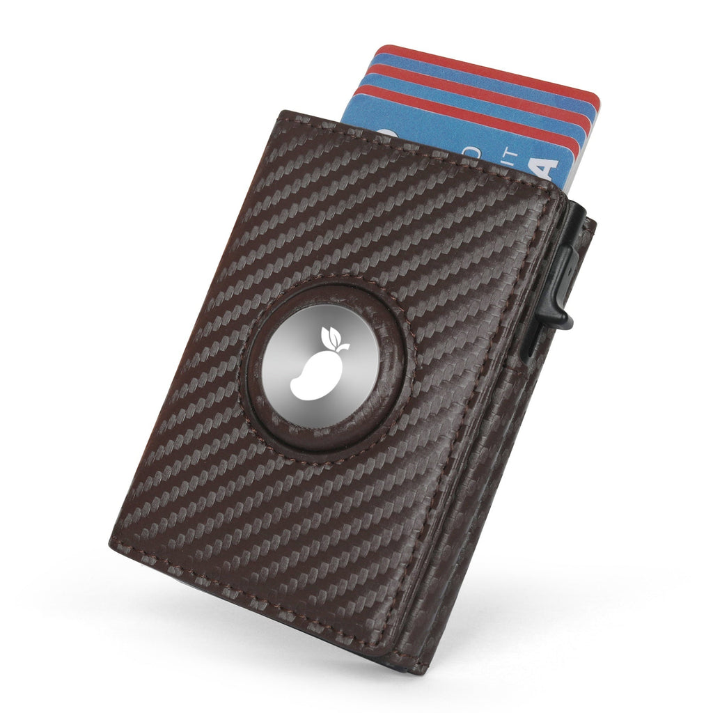 Men's Genuine Leather Trifold Wallet with RFID Protection & Multiple Card Slots