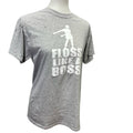 Floss Like A Boss Mens Medium Short Sleeve Cotton Blend Crew Neck Tee Shirt