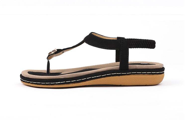 Women's PU Ankle Strap Platform Sandals | Low Heel Open-Toe Summer Shoes