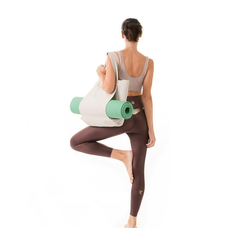 Women's Large Canvas Yoga Tote Bag – Shoulder & Handheld Organizer | Multiple Colors