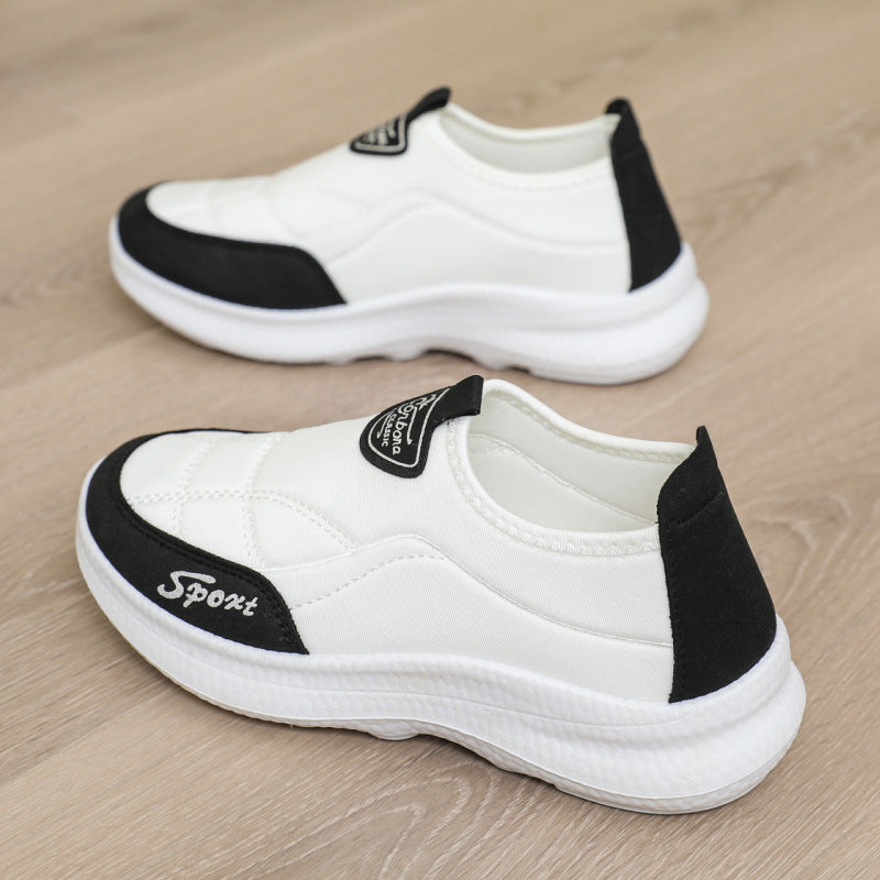 Slip-On Height-Enhancing Soft-Soled Non-Slip Lightweight Sports Shoes