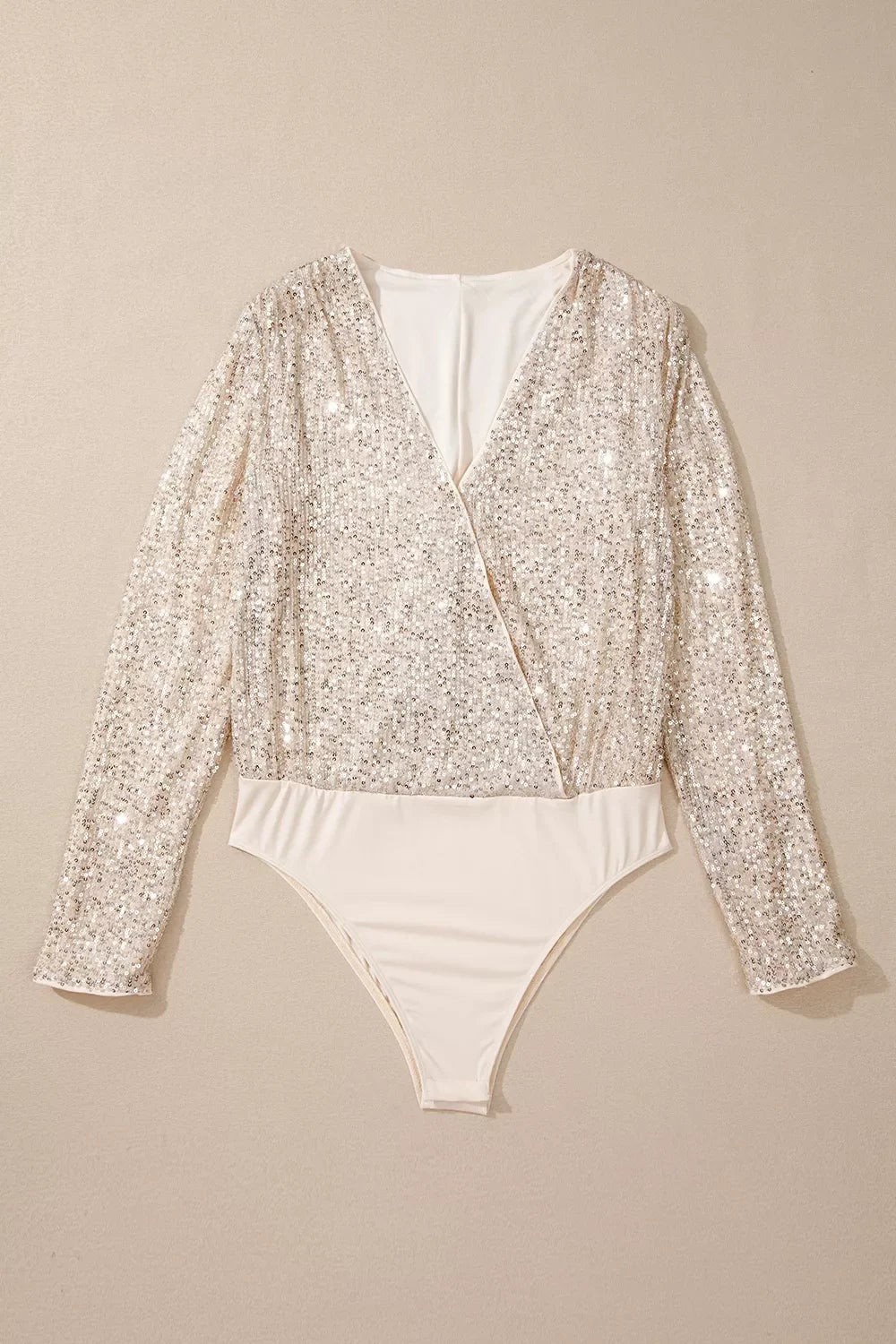 Sparkling Sequin Long Sleeve Bodysuit