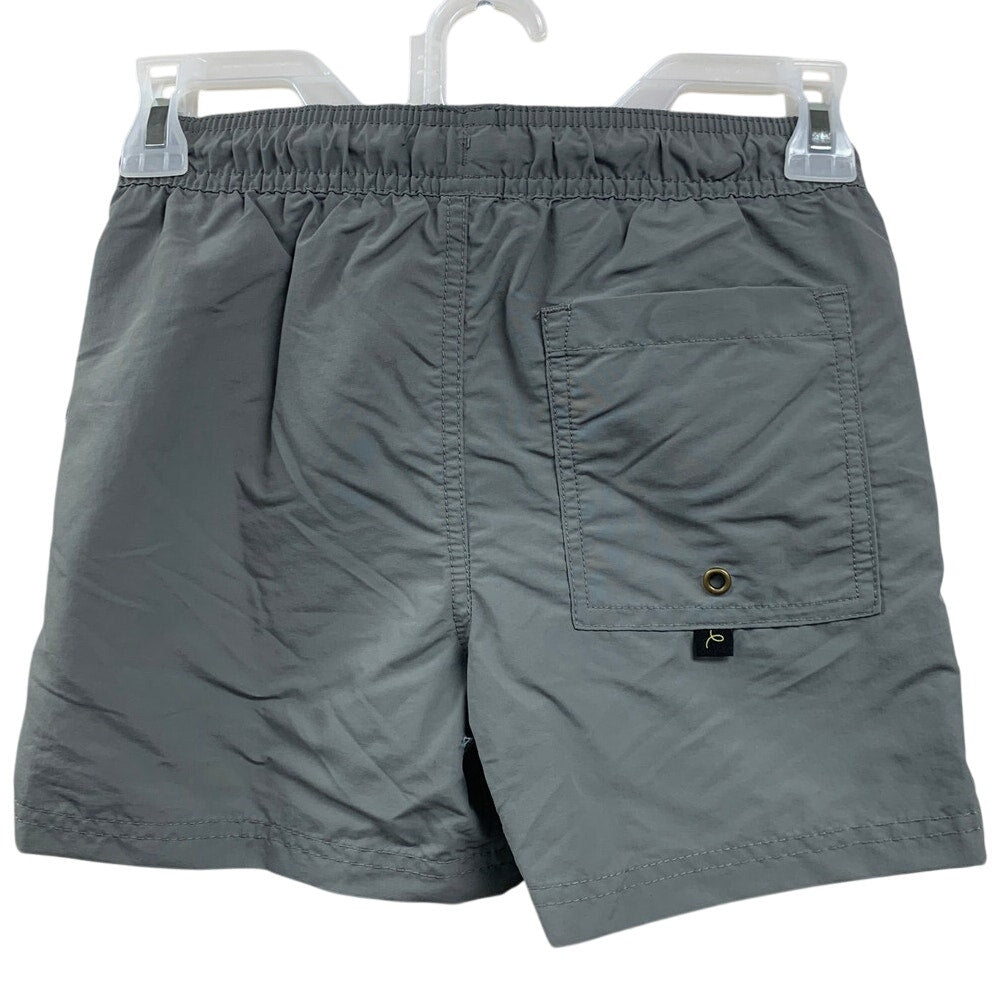 2 New Art Class Boys Medium (8) Lined Mint Green Gray UPF 50+ Swimming Trunks