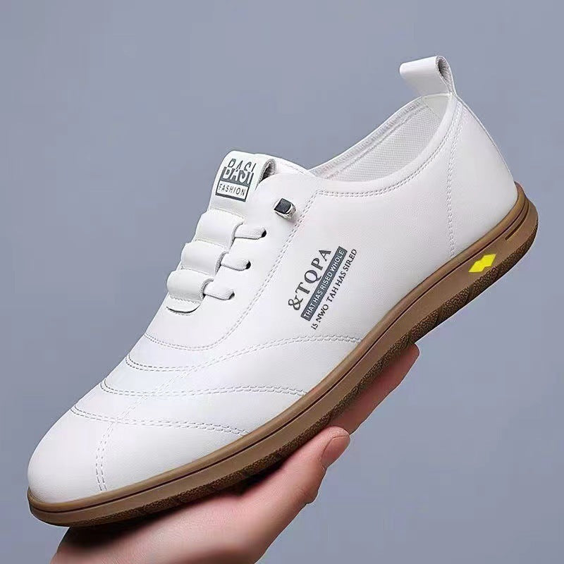 Business Casual Patent Leather Round Toe Flat Loafers