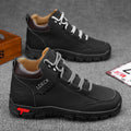 Men's All-Season Genuine Leather Work Shoes - Breathable Non-Slip Casual Boots