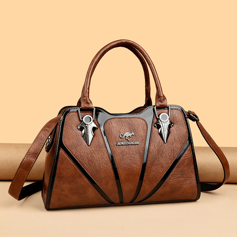 Women's Retro Shoulder Handbag | European & American Style PU Leather Bag