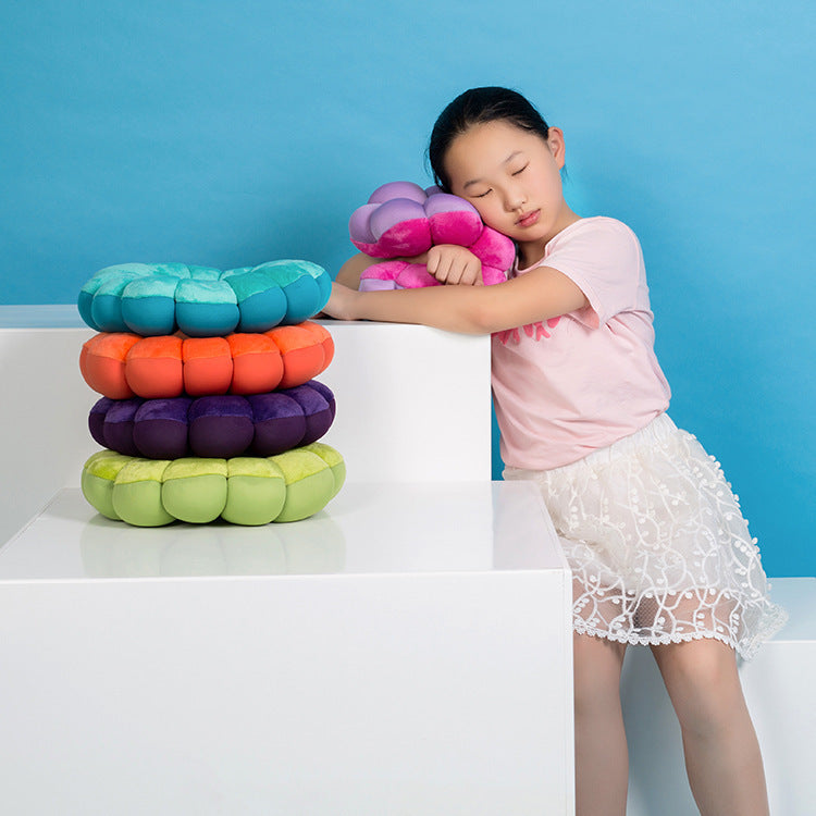 Travel Plane Cute Donut Neck Lumbar Pillow