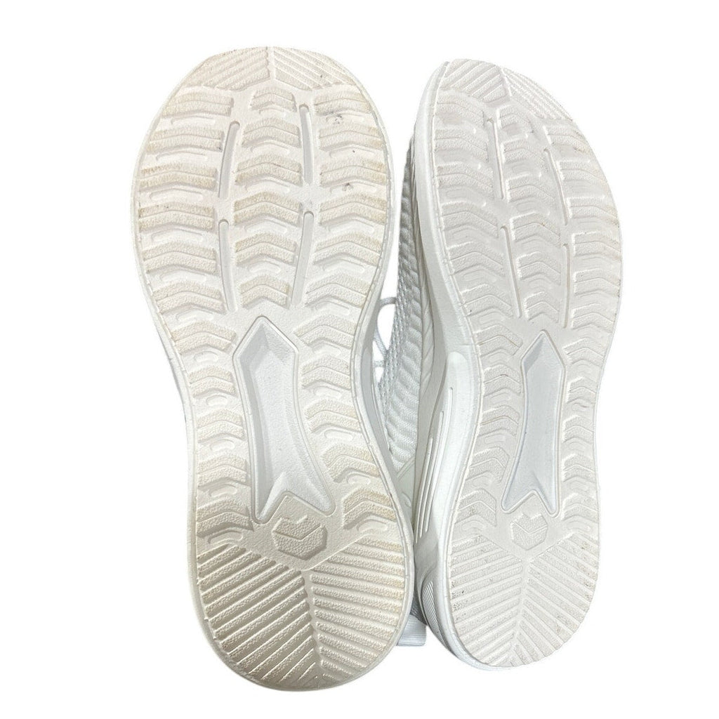 Feethit Mens Size 9 White Sneakers Lace Up Round Toe Lace Up Athletic Shoes