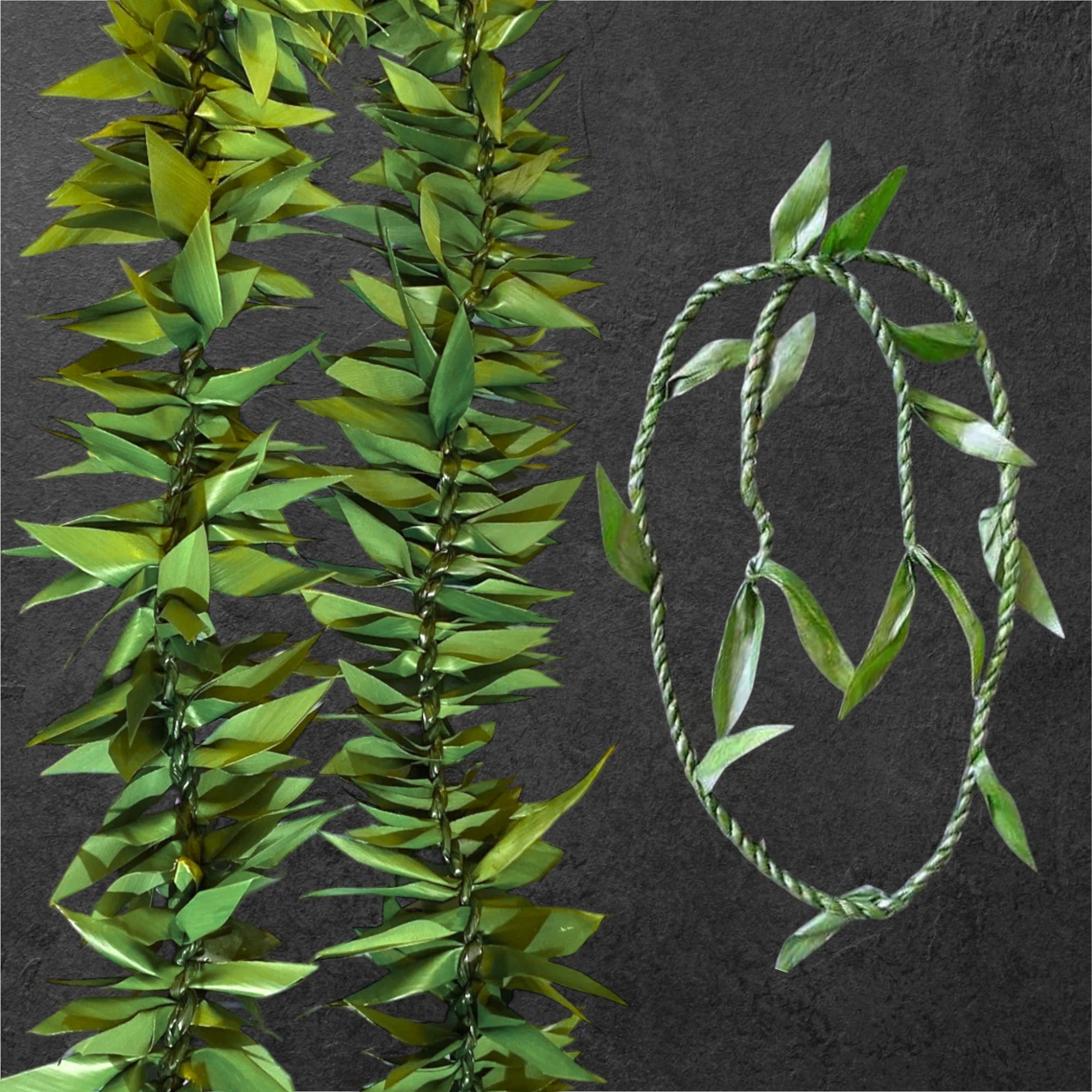 Ti Leaf Leis (Single, Thick, Flowers, or no flowers)