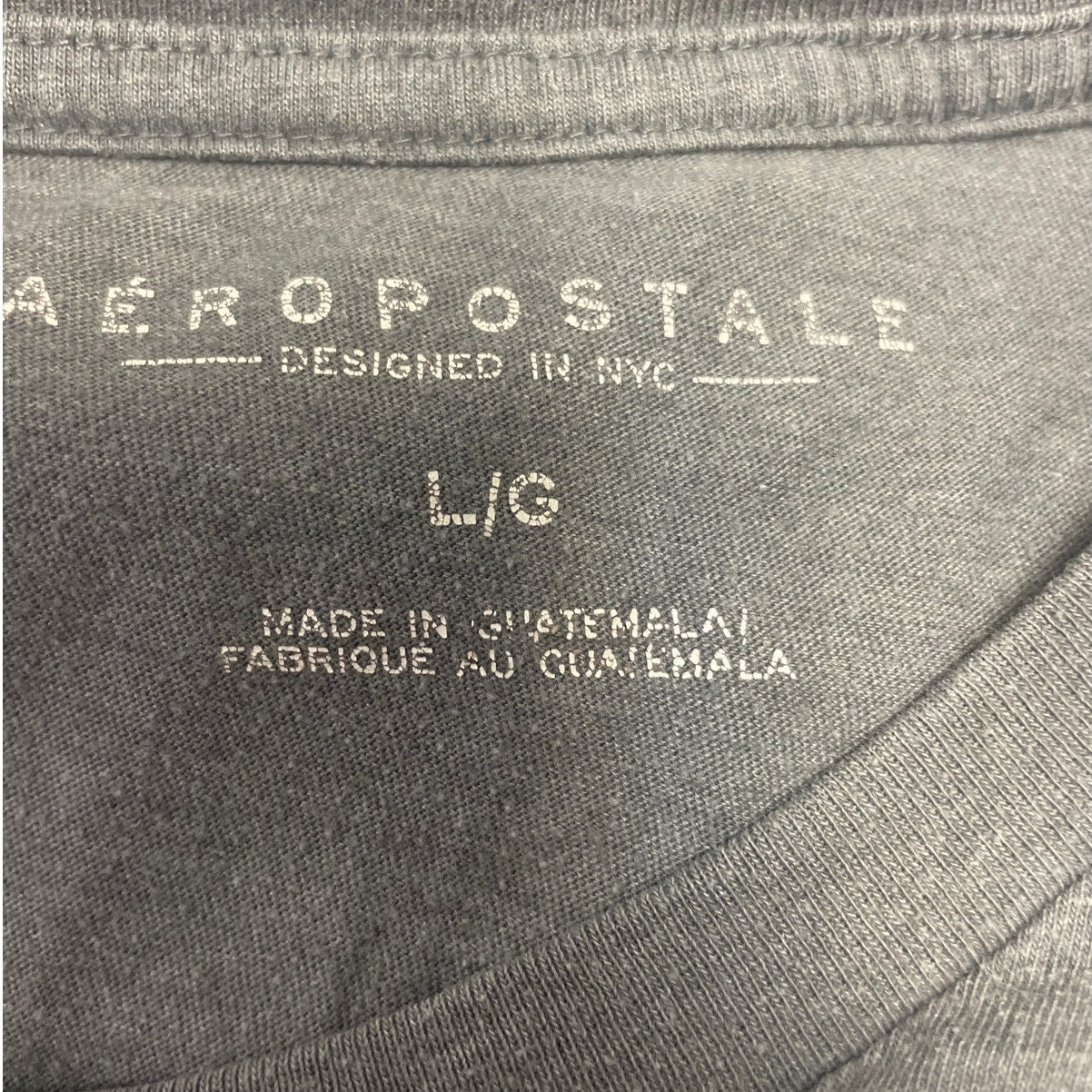 Aeropostale Womens Large PolyCotton Short Sleeve Crew Neck Tee Shirt