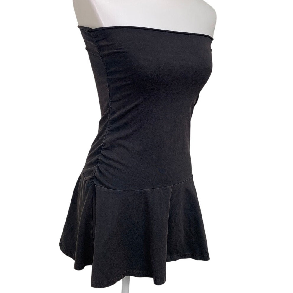 OFFLINE By Aerie Womens XXS Deep Earth Weathered Strapless Sunlight Mini Dress