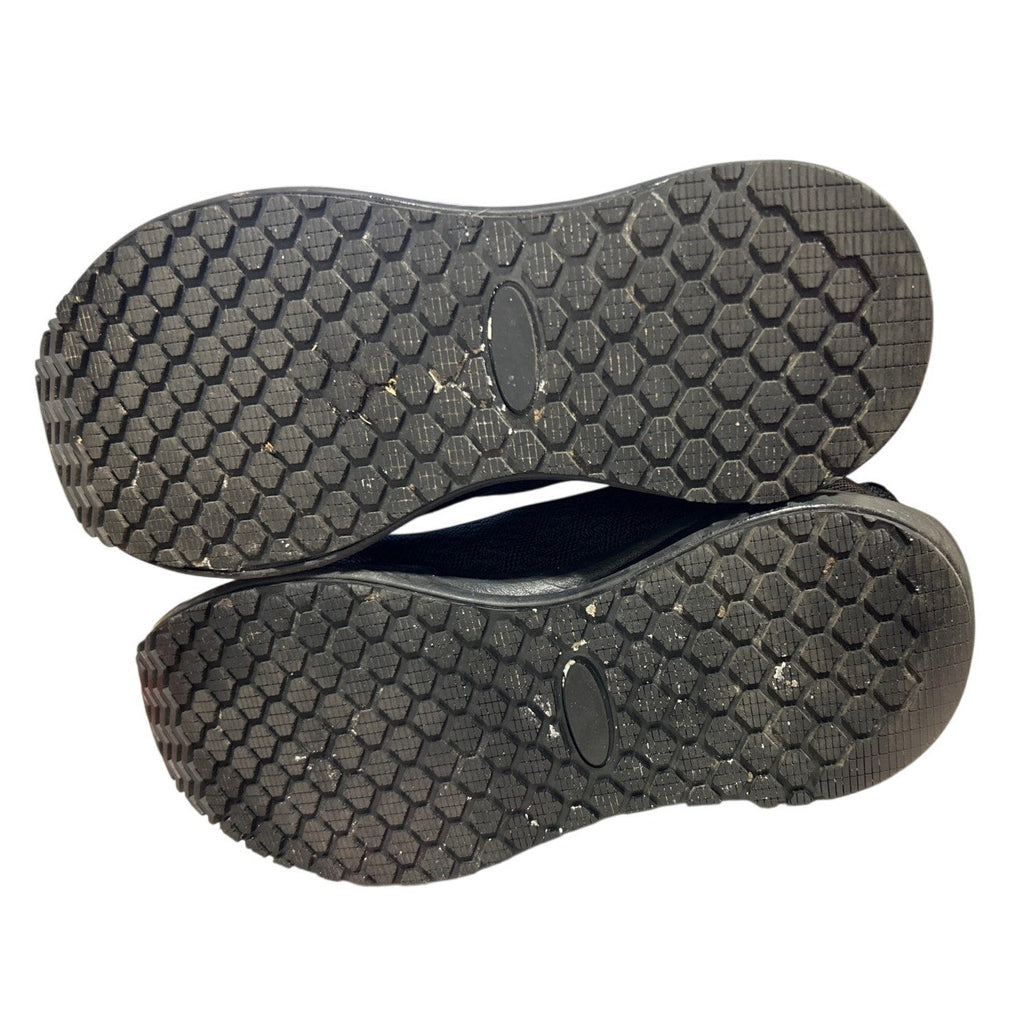 Shulook Mens Size 11.5 Black Mesh Slide On Non Slip Restaurant Service Shoes