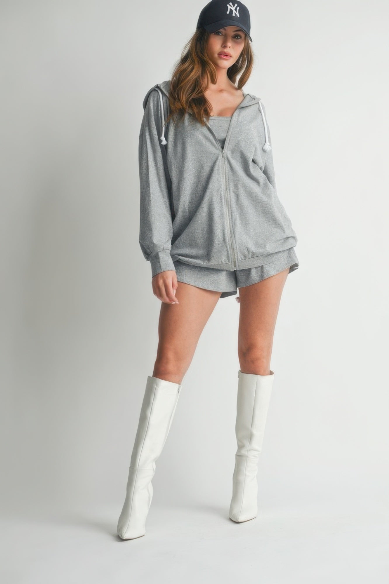 Hoodie Top and Shorts 3 Piece Set