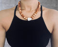 ‘Iliahi (Sandalwood), Floating Cone Shell, and Kukui Nut Necklace