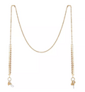 Unwritten Gold Flash Plated Leaf Design 27″ Glasses or Face Mask Chain