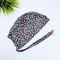 Flowerbed Skull tie-back style surgical scrub cap for men by Paradise Caps.