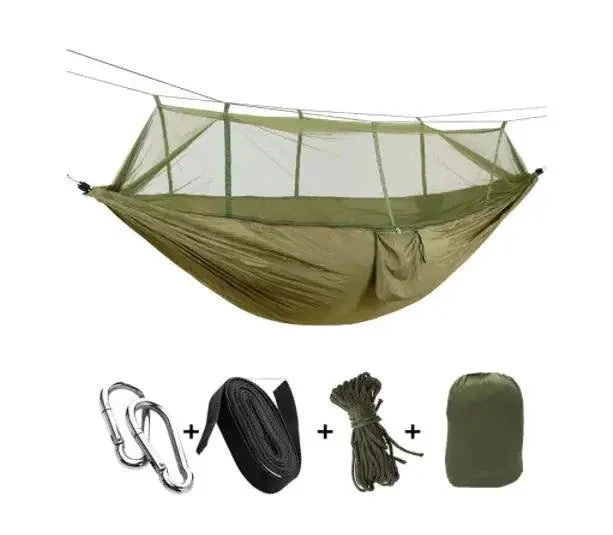 Bug-Free Camp Hammock: Ultimate Peace from Insects - Durable 210T Nylon Fabric