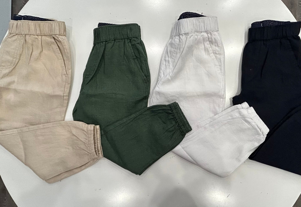 Pier st barths kids linen joggers