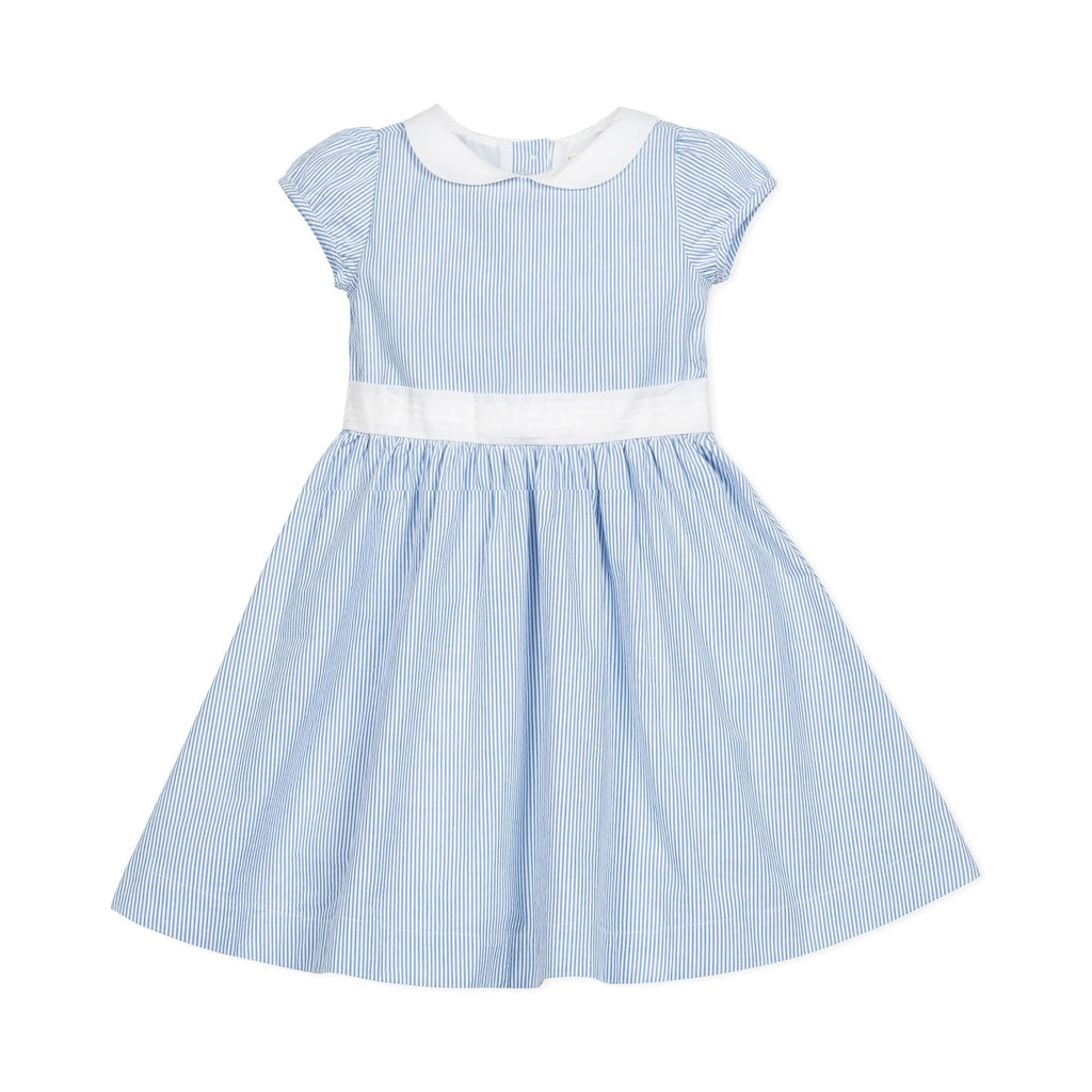 Organic Seersucker Peter Pan Collar Dress