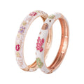 Cloisonne Gold Plated Cuff Bangle