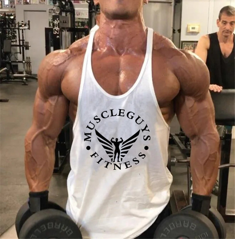FlexFit Men's Muscle Gym Tank - Sleeveless Sportswear