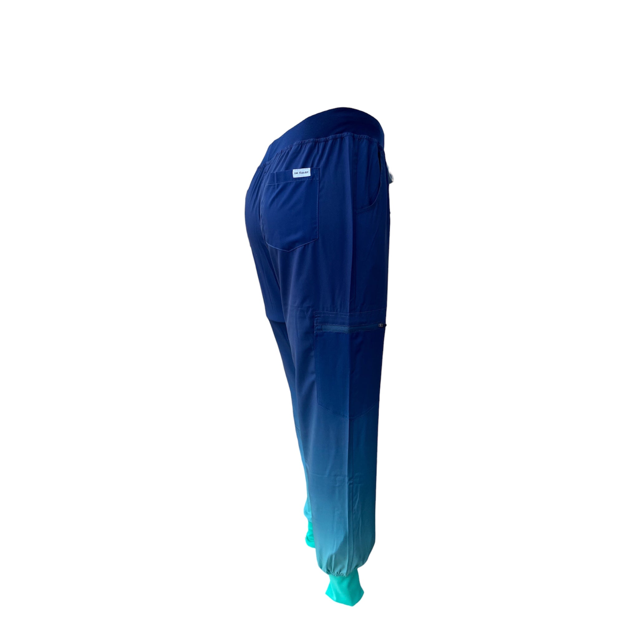 DK Gradient Jogger Scrub Pants (Blue/Green)