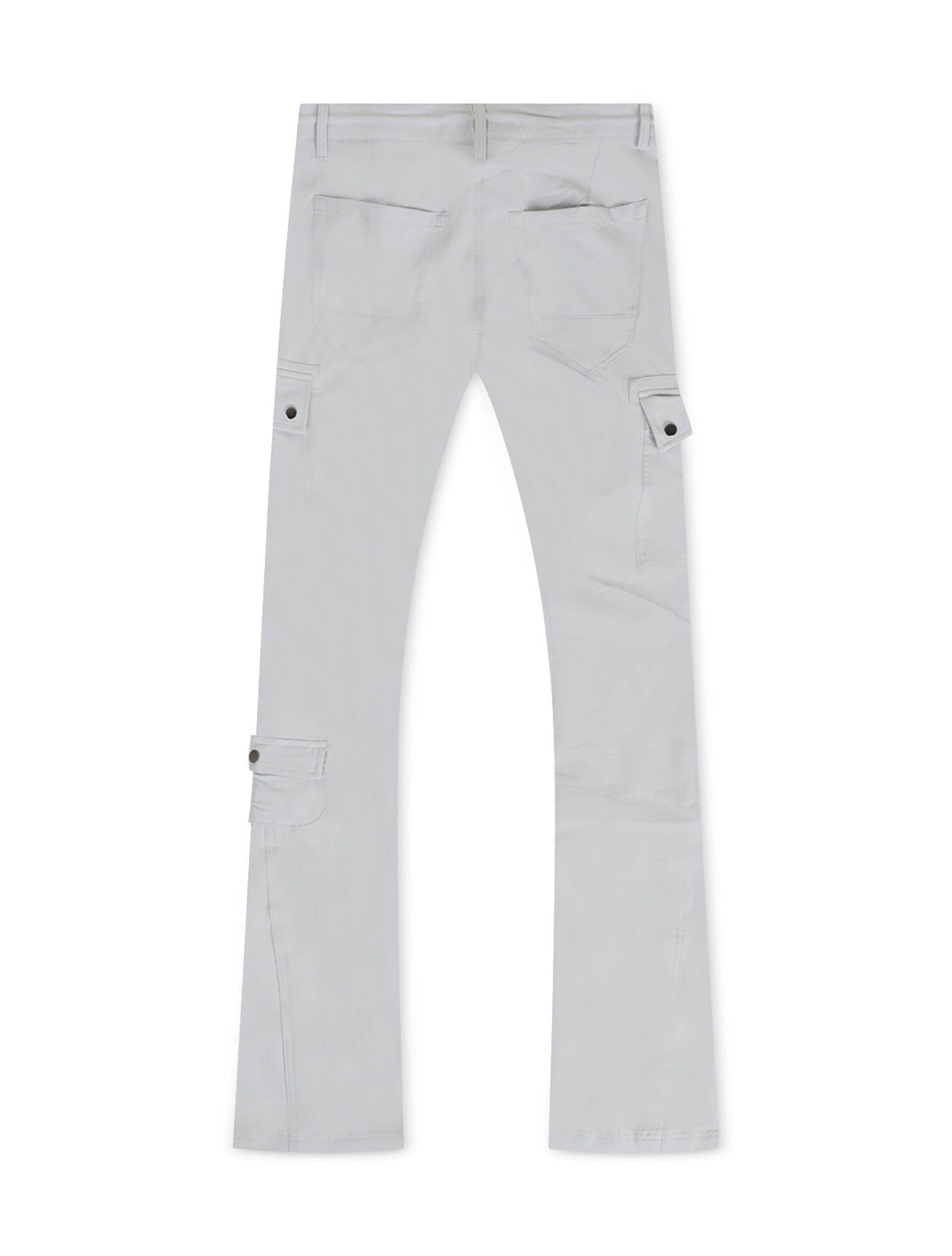 Jordan Craig Stacked Rodeo Polyester Cargo Pants - Grey