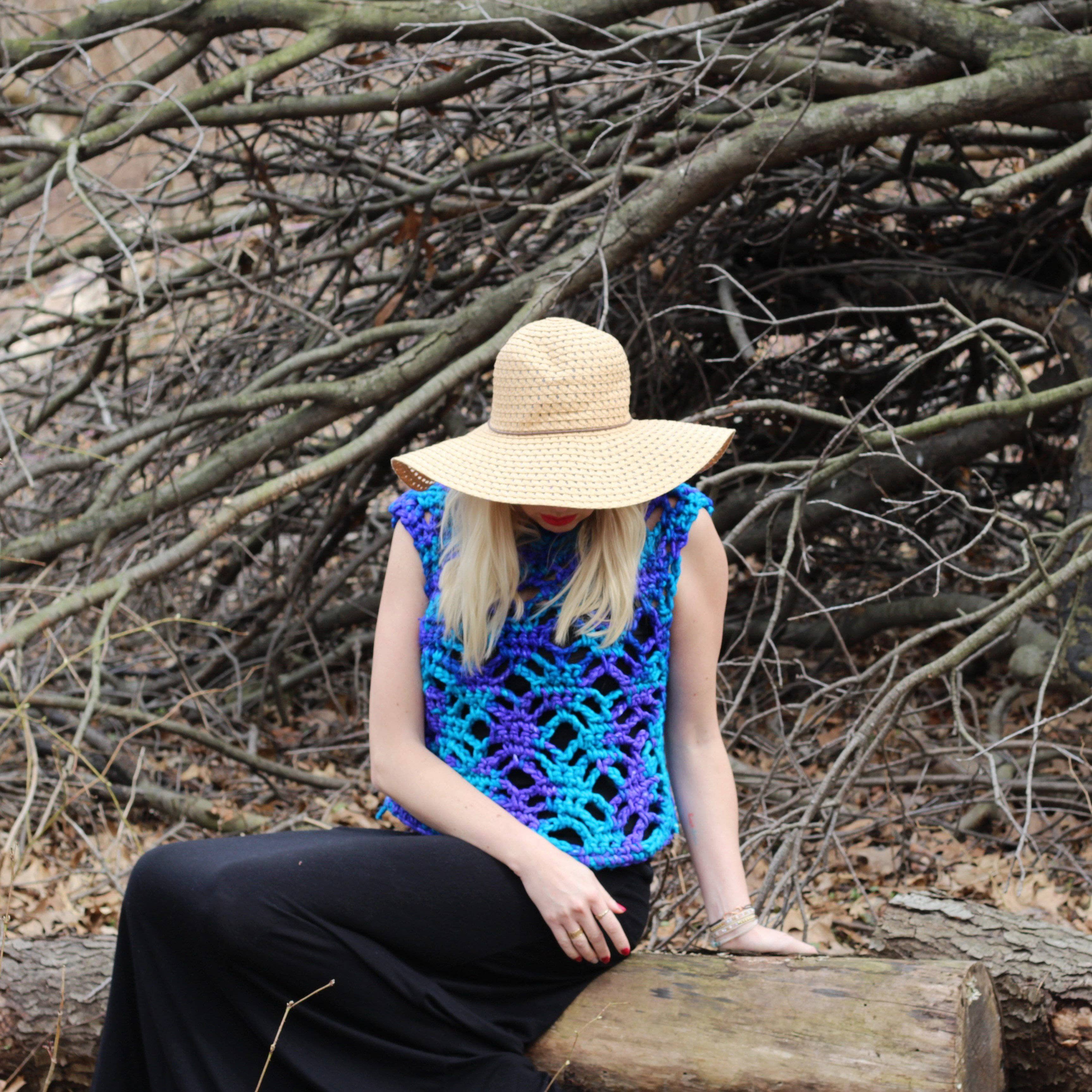 Mermaid Splash Crochet Summer Top Pattern