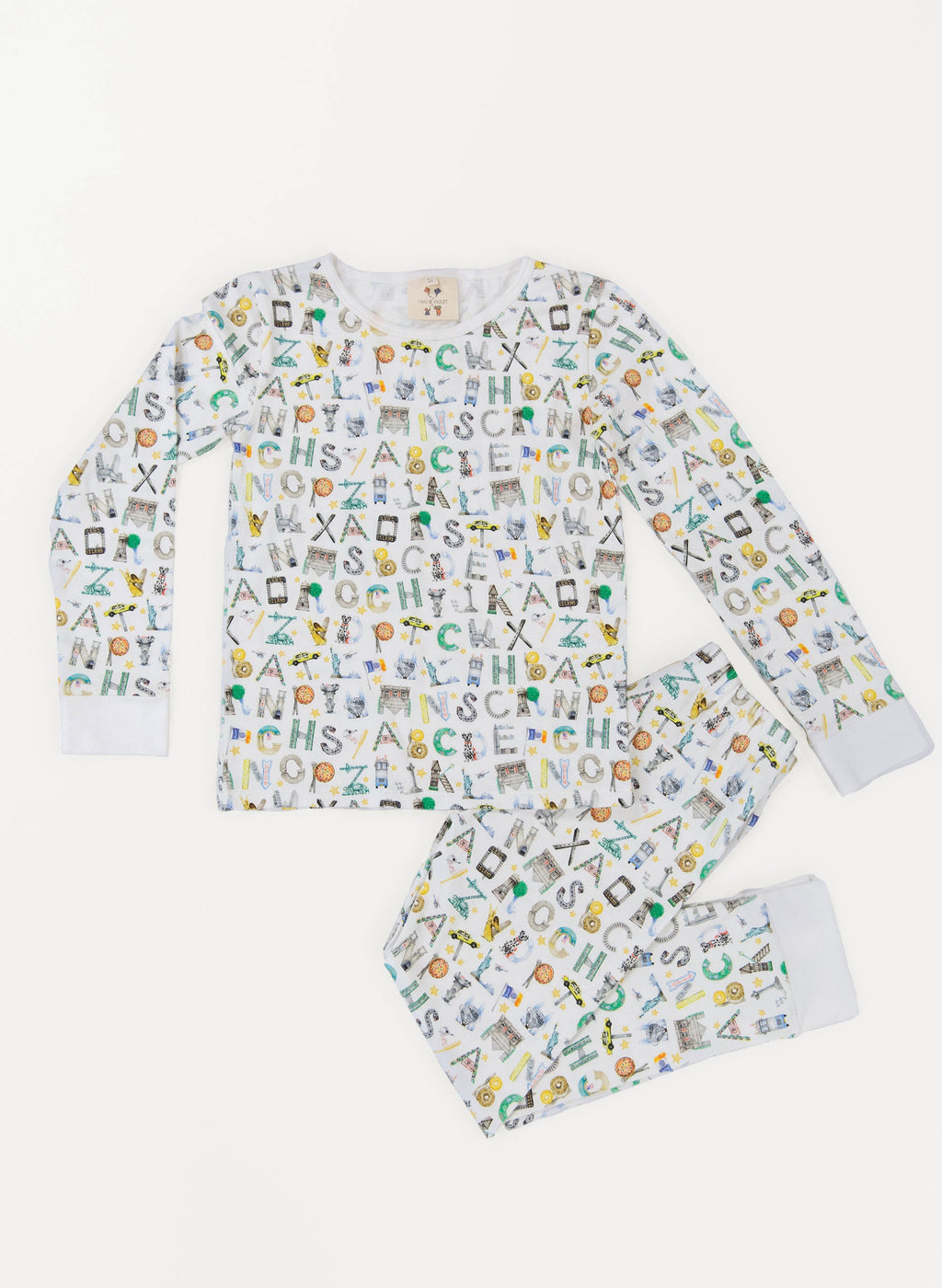 Two Piece Pajamas - NYC Alphabet Soup