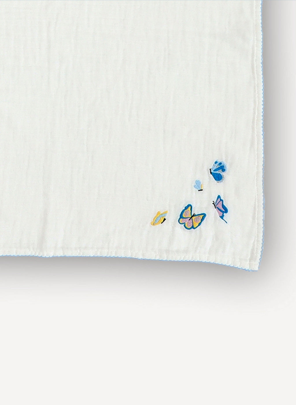 Shawl Blanket - Embroidered Butterfly