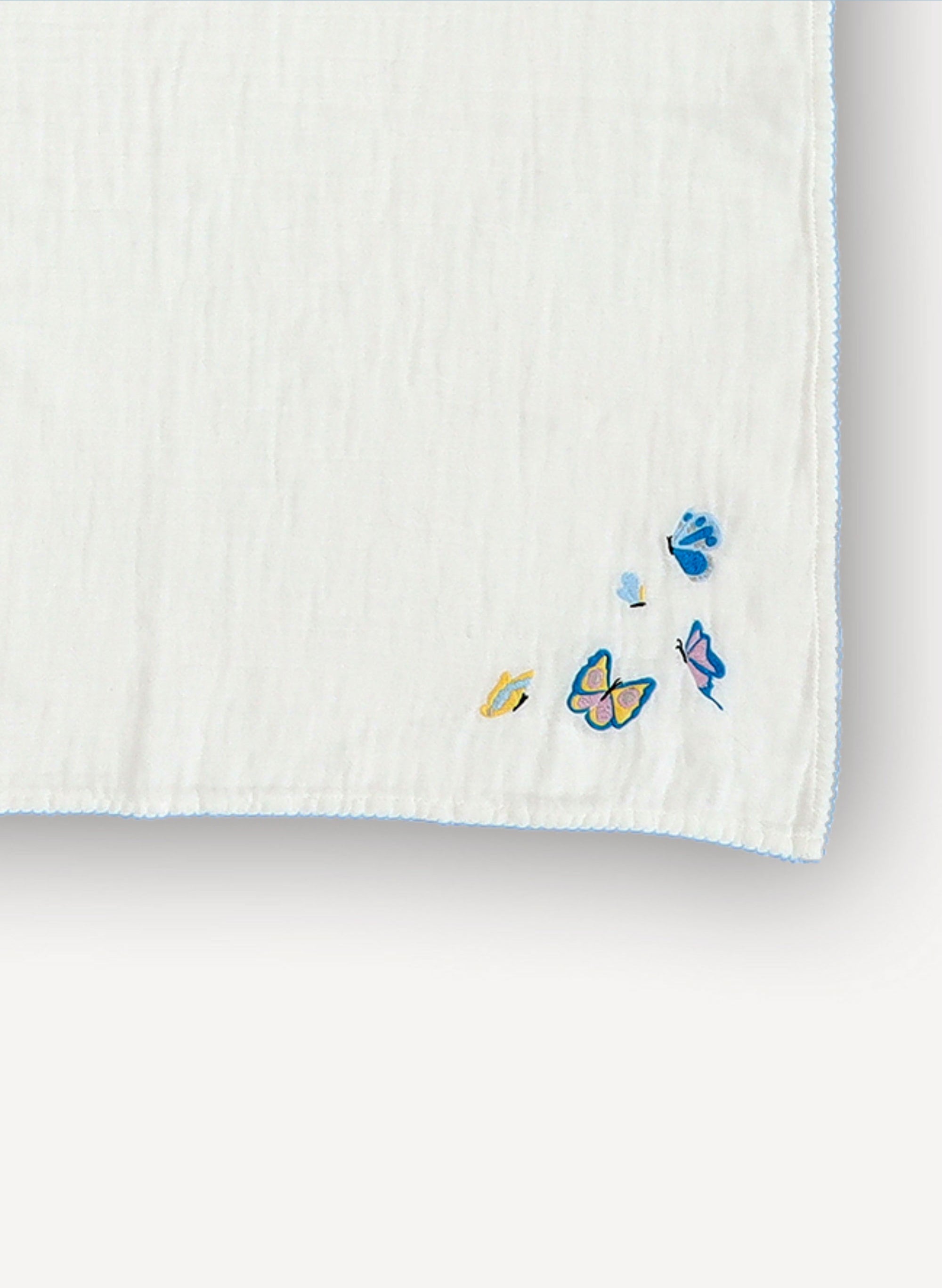 Shawl Blanket - Embroidered Butterfly