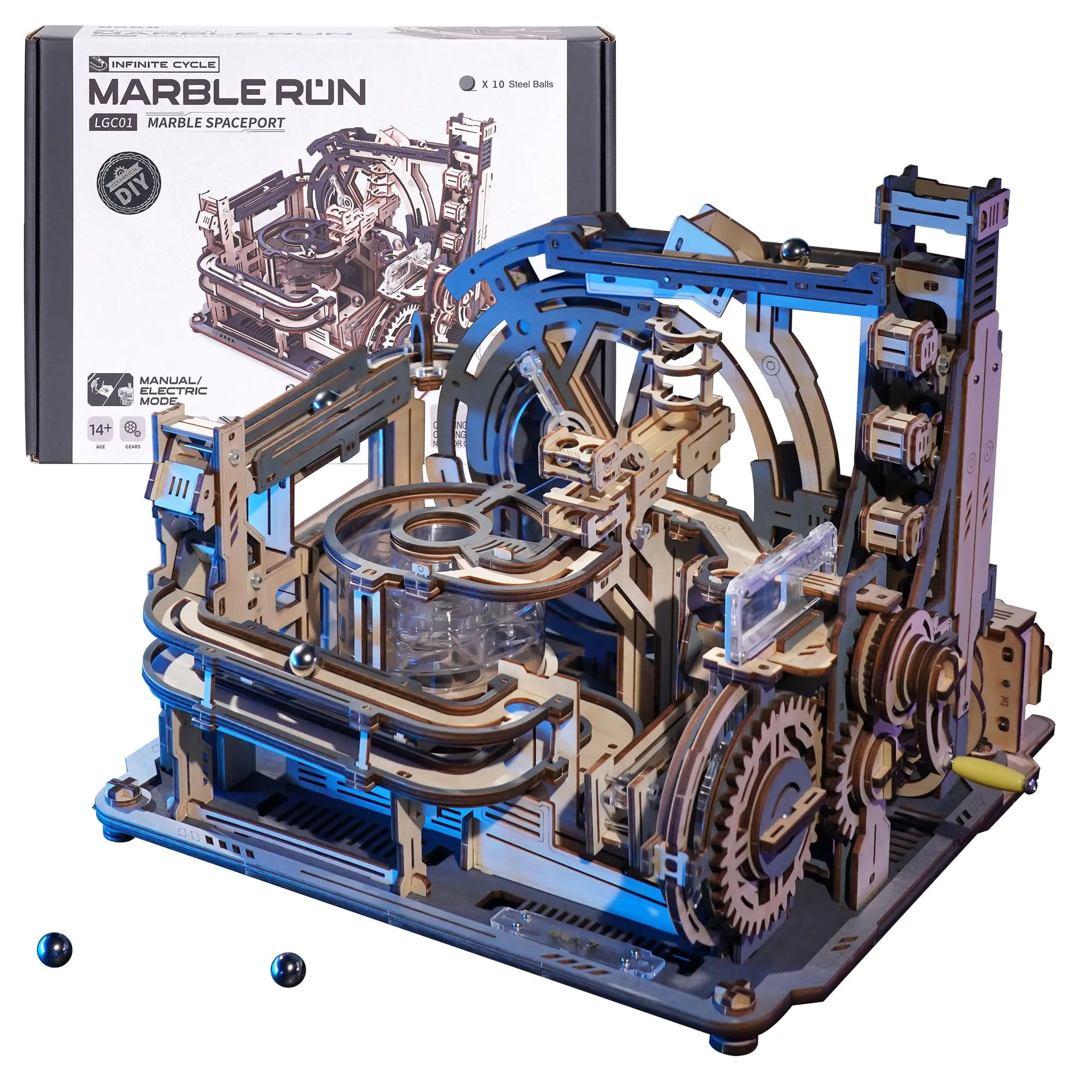 RoWood 3D Puzzles for Adults, Marble Run Model Kit