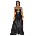 Women Wear Sexy Sling Elegant Prom Glitter Dress