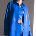 Autumn Winter Long Sleeve Women Shirt Women Leather Top Coat Women