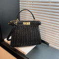Handbags Women Woven Bag High Sense Large Capacity Creative Handbag Office Messenger Bag