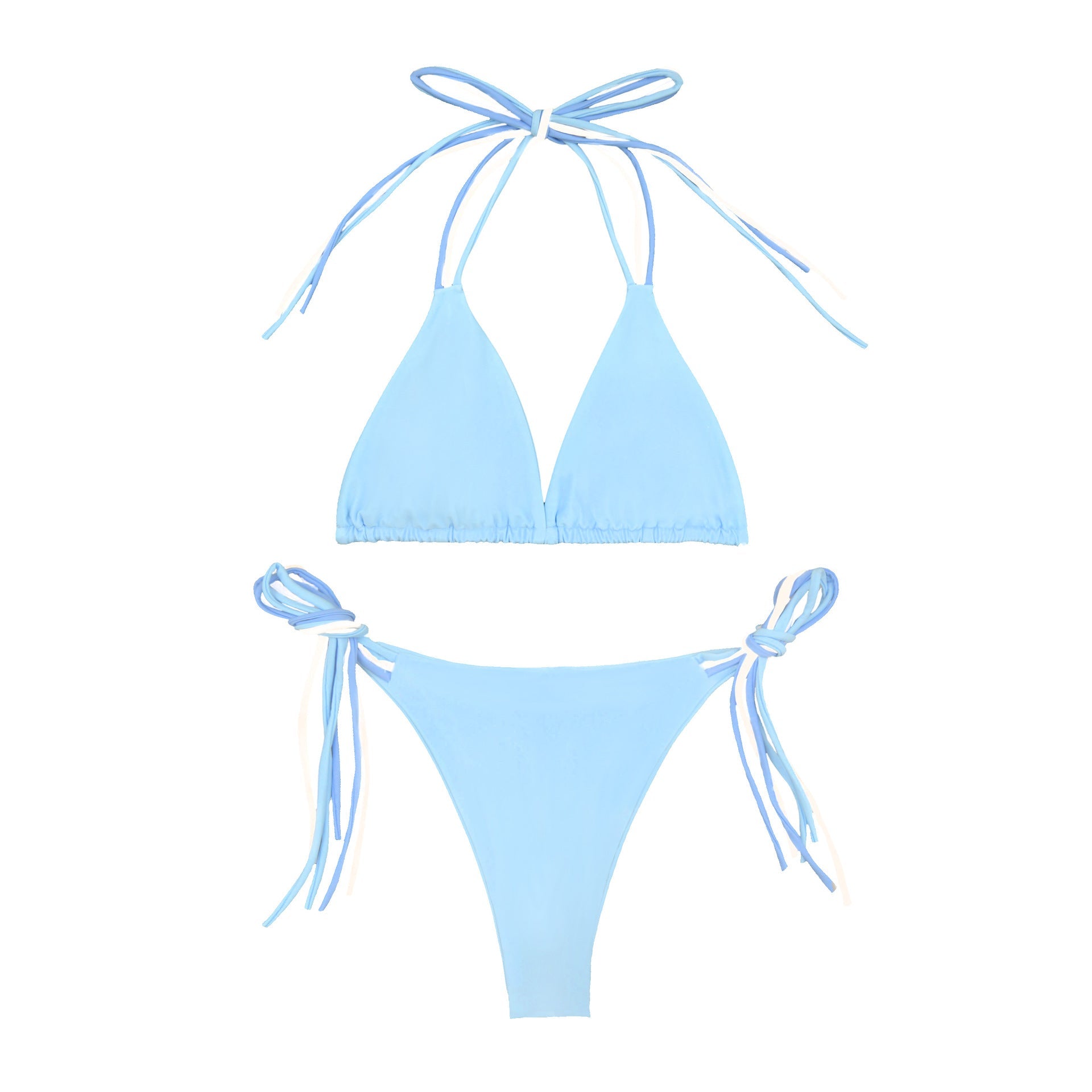Sexy Bikini Halter Split Swimsuit