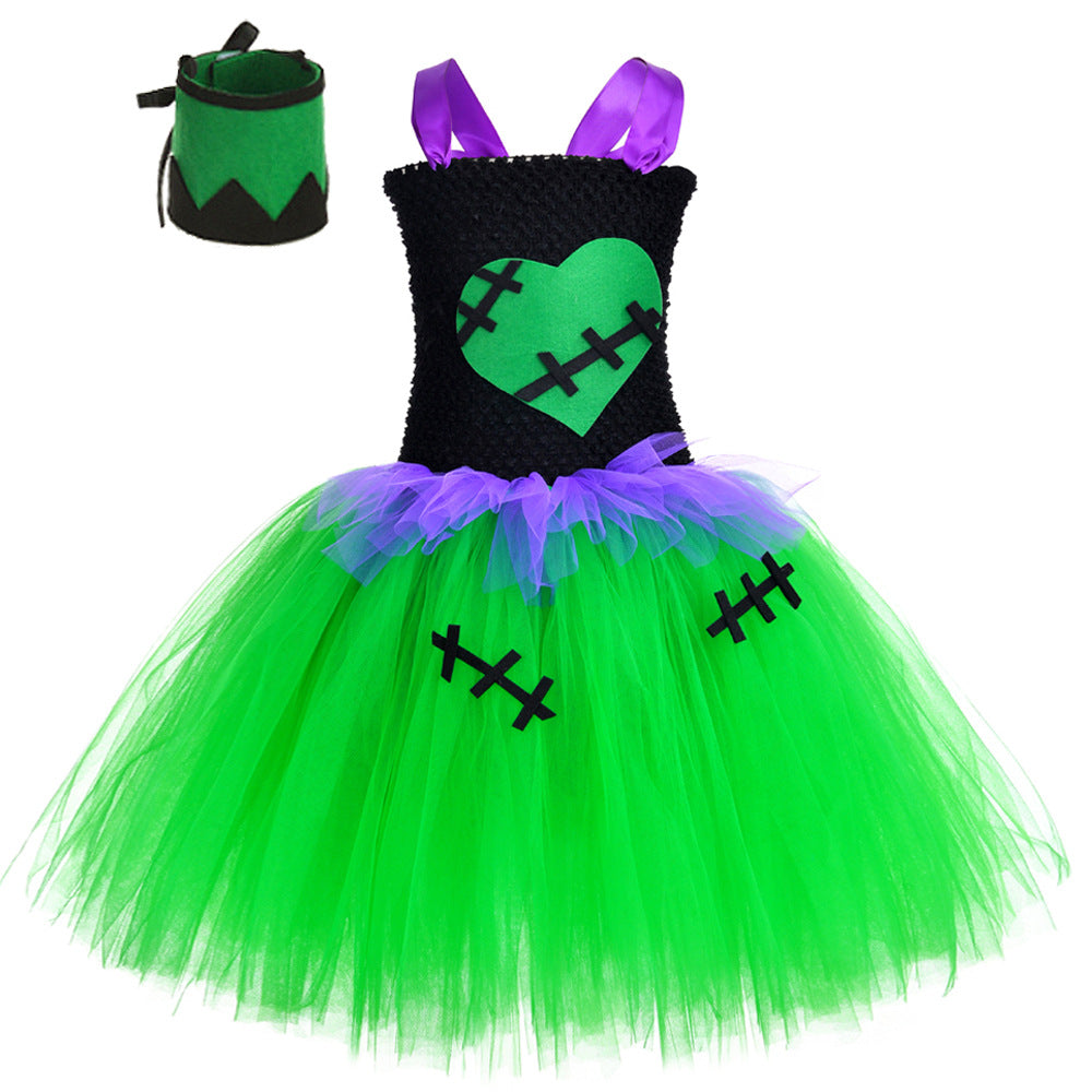 Halloween Vampire Dress Girls Suit
