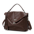 Women Bag Fashionable Vegetable Tanned Soft Leather Light Luxury Women Bag Large Capacity Office Bag High Grade Messenger Bag Messenger Bag
