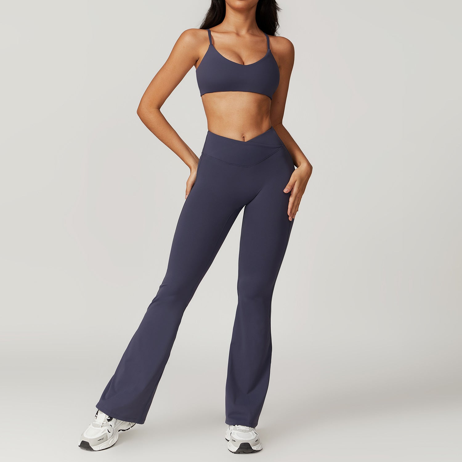 Sollinarry Sustainable Recycled Tight Quick Drying Yoga Suit Outer Wear Running Sports Short Sleeve Suit Beauty Back Workout Clothes Women